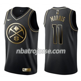 Män Denver Nuggets Tröja Monte Morris 11 Nike Svart Guld Edition Swingman